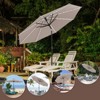 Ainfox 10ft Patio Umbrella With Led Light Bar - 4 of 4