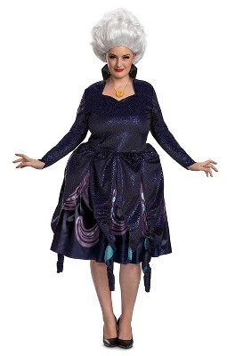 The Little Mermaid Ursula Deluxe Women's Costume, Small (4-6) : Target