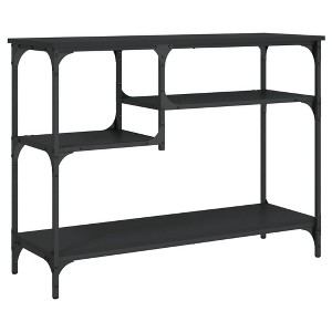 vidaXL Console Table with Shelves Behind Sofa Entry Desk Living Room Furniture - 1 of 4