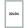 PosterPalooza | Refined Blue Picture Frame - UV Acrylic, Foam Board Backing, Hanging Hardware - 2 of 4
