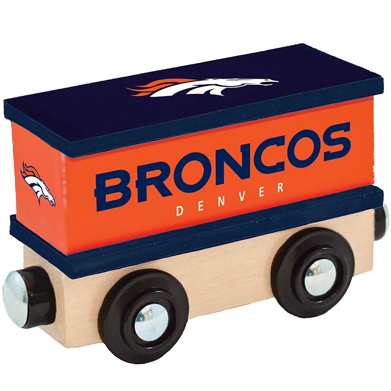 MasterPieces Wood Train Box Car - NFL Denver Broncos, 1 of 6