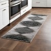 Black Silver And Taupe Geometric Area Rug - 2 of 3