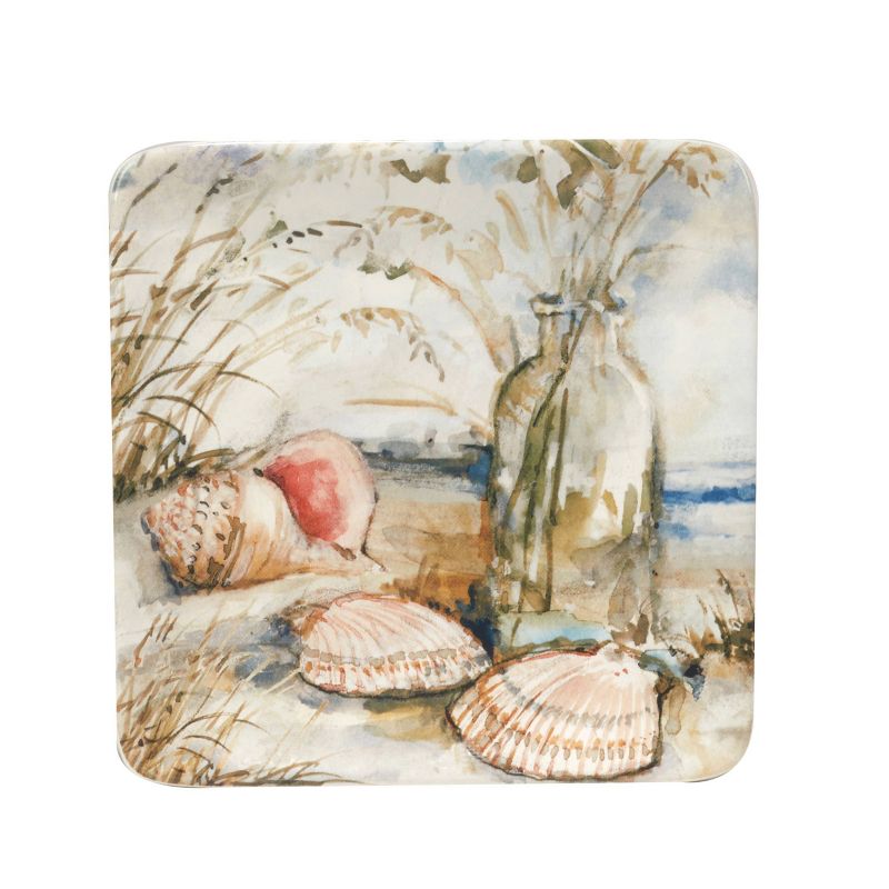 Set of 4 Coastal Landscape Assorted Canape/Dining Plates - Certified International, 5 of 8