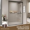 GDFStudio Tauton Double Sliding Shower Door with Tempered Glass - 4 of 4