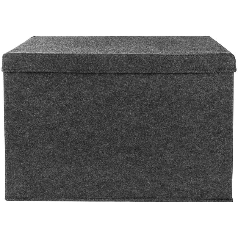 Sammy &#38; Lou Printed Felt Toy Chest - Charcoal Gray, 4 of 8