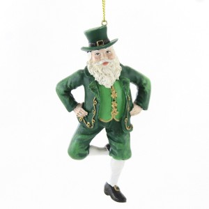 4.25 In Irish Dancing Santa Irish Luck Happy Tree Ornaments - 1 of 3