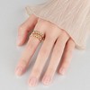 Anna-Kaci Women's Beaded Wrap Ring Adjustable Layered Ball Detailing Modern Minimalist Jewelry Accessory 0.4in - 4 of 4