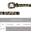 INSPIRE CHIC Women Leopard Printed Retro 0.7" Width Faux Leather Fur Waistband Belts 1Pc - 4 of 4
