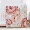 Sweet Jojo Designs Girl Baby Crib Bedding Set - Pink and Ivory Peony Floral Garden Collection 4pc - 3 of 4
