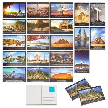 Set of 50 Brown Kraft Paper Blank Cardstock Postcards Pack - Self Mailer  Mailing Side Postcards Bulk 50 Pack Postage Saver - 4 x 6 Inches