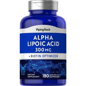 Piping Rock Alpha Lipoic Acid 300 mg | plus Biotin Optimizer | 180 Capsules - 1 of 2
