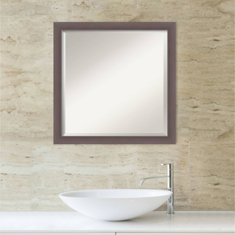 Urban Framed Bathroom Vanity Wall Mirror Pewter - Amanti Art, 4 of 9