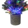 Kurt Adler 2.7-Foot Northern Light Pot Tree with Fiber-Optics and Multi-Color LED Lights - 3 of 4