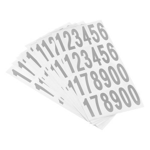 Unique Bargains Office Home Warehouse Self-Adhesive Mailbox Numbers Sticker 15 Sheet - 1 of 4