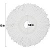 Renew Your Mop: 5-Pack Microfiber Refill Heads for 360° Spin Magic Mop - Round, Standard Size for Effective Swivel Cleaning - 2 of 4