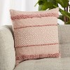 20"x20" Oversize Vibe by Imena Trellis Square Throw Pillow Cover Pink/Cream - Jaipur Living: Woven Cotton, Indoor Use, Zippered - 4 of 4