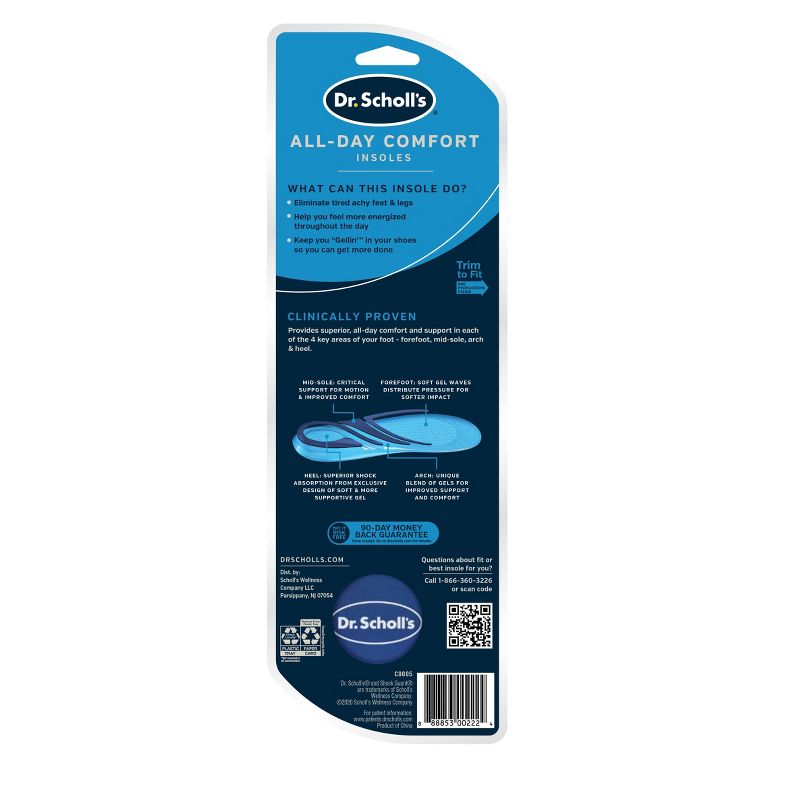 Dr. Scholl&#39;s All Day Casual Comfort Insoles for Men - Size (8-13), 3 of 5