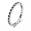 Eternity Wedding Band Ring for Women Cz Sterling Silver Ginger Lyne Collection - 2 of 4