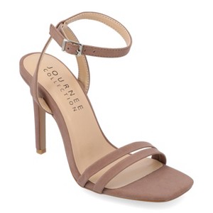 Journee Collection Womens Yevva Ankle Strap Stiletto Open Toe Pumps - 1 of 4
