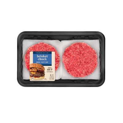 Brisket Chuck Burger Patties - 1.33lbs