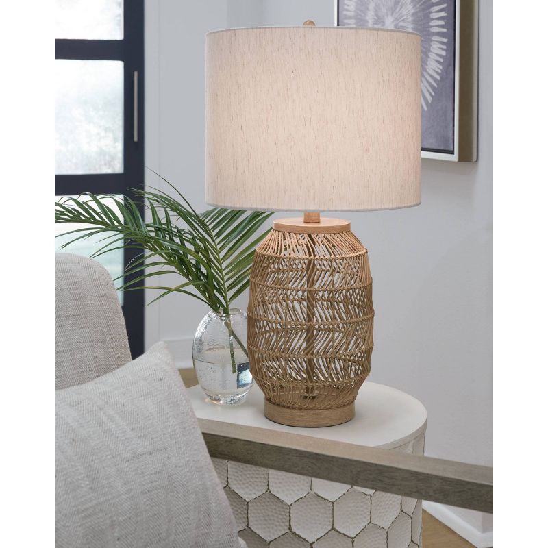 Signature Design by Ashley (Set of 2) Orenman Table Lamps Light Brown/Beige, 2 of 6