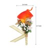 Unique Bargains Formal Dinner Party Wedding Groom Lily Boutonnieres Pins 6 Pcs - 2 of 3