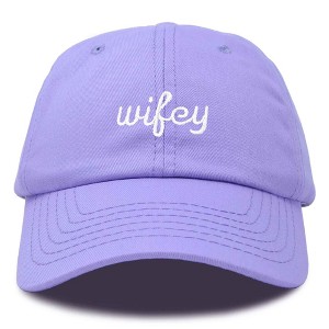 Dalix Wifey Embroidered Cotton Husband Baseball Cap Adjustable Dad Hat Womens - 1 of 4