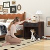 Tangkula Industrial Dog Crate Indoor Doge Kennel w/Wide Countertop 2 Fabric Drawers - 3 of 4