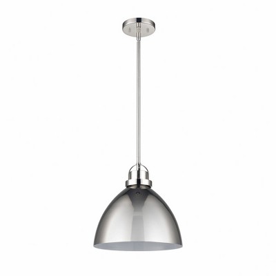 Somerville Polished Nickel Oversized Metal Pendant Light