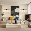 POWLIG 30.71" Black&Gold 4-Light Dimmable Vanity Light – Modern Bathroom Fixture with 5.9" Opal Glass Globes - 4 of 4