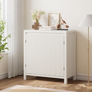 Sideboard Cabinet, 30.1INCH Buffets & Sideboard with Fluted Board Doors - 1 of 4