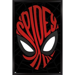 Trends International Marvel Comics - Spider-Man - Text Face Framed Wall Poster Prints - 1 of 4