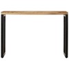 vidaXL Console Table Entryway Side Table for Living Room Hallway Solid Wood - 43.3" Solid Rough Mango Wood - 2 of 4