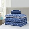 Nestl Bed in a Bag, 7pc Comforter Set Botanical Design, Modern Comforter Sets with Sheets, Bed in a Bag Bed Set - 3 of 4