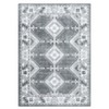 Washable Vintage Rug Non Slip Low Pile Rug Soft Throw Floor Cover Foldable Indoor Carpet for Living Room Bedroom Playroom Nursery - 4 of 4