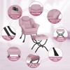 Lazy Chair with Ottoman - Modern Lounge Chair for Small Spaces, Ergonomic Reading Armchair, Foldable Footrest, Removable Washable Cover - 4 of 4