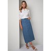 Jessica London Women's Plus Size True Fit Stretch Denim Midi Skirt - 4 of 4