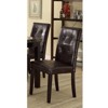 NicBex Set of 2 Dining Chair PU Leather Upholstered Tufted Side Chair with Cushion Seats for Dining Room,Kitchen,Dark Brown - 3 of 4