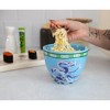 Boom Trendz Bowl Bop Blue Dragons Japanese Dinnerware Set | 16-Ounce Ramen Bowl, Chopsticks - 4 of 4