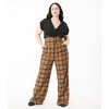 Unique Vintage Women's Plus Thelma Suspender Pants - 4 of 4