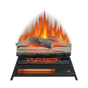 NAYSAYE Indoor Fireplace Insert Realistic 3D Log Flame for Warm Living Room, Black, 21.53"*8.27"*14.25" - 1 of 4