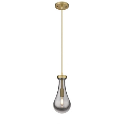 Owego - 1 Light Pendant In Art Deco Style-12.13 Inches Tall and 5.13 Inches Wide
