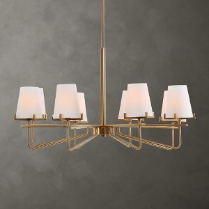 Uttermost Lassen 8 Light Brass Chandelier - 1 of 4