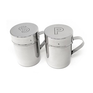 Norpro Stainless Steel Salt and Pepper Shaker Set with Covers - 1 of 4