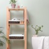 Aoibox Wicker Storage Baskets with Handles for Organizing Decorative Small Bins Set for Toilet Tank Countertop 2 Pack - 4 of 4