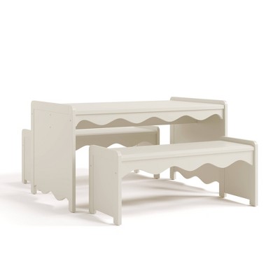 Storkcraft 3pc Casablanca Deluxe Montessori Kids' Table & Bench Set