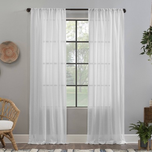 Curtain Panel White Clean Window, How To Clean Sheer Curtains