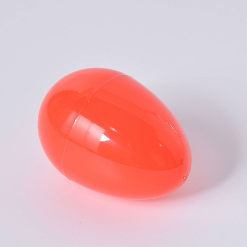 6ct Plastic Easter Eggs Warm Colorway Dark Pink Yellow Coral - Spritz&#8482;, 3 of 4