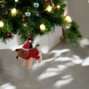 Slickblue Adorable 3"x4" Wool Felt Santa-Hat Beagle Ornament – Handcrafted, Fair Trade Dog Decor for Happy Pawlidays - 2 of 3