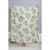 Jacqueline Maldonado Tulips and Lattice Natural Woven Throw Blanket - Deny Designs - image 3 of 4